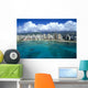 Hawaii, Oahu, Waikiki, Aerial View From Ocean Looking Toward Mountains Wall Mural