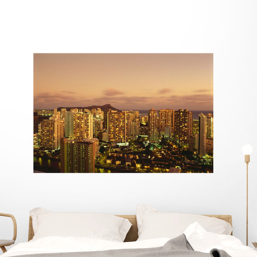 Diamond Head Background Wall Mural