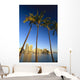 Palm Trees In Foreground Wall Mural