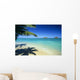 Mokulua Islands Background Palm Fronds And Shadow Foreground Wall Mural