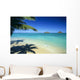 Mokulua Islands Background Palm Fronds And Shadow Foreground Wall Mural