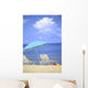 Pair Of Beach Chairs And An Umbrella Wall Mural