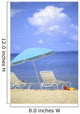 Pair Of Beach Chairs And An Umbrella Wall Mural