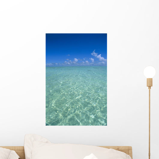 Clear Turquoise Ocean Water, Blue Sky Wall Mural