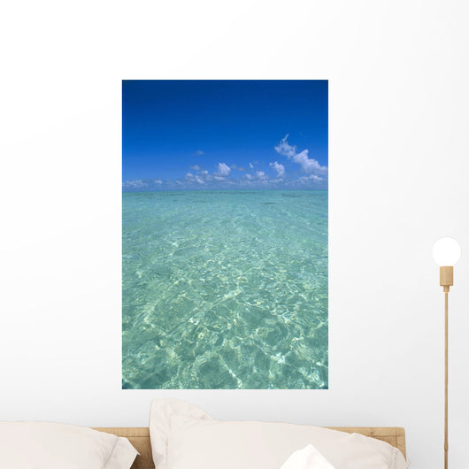 Clear Turquoise Ocean Water, Blue Sky Wall Mural