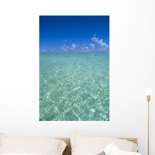 Clear Turquoise Ocean Water, Blue Sky Wall Mural