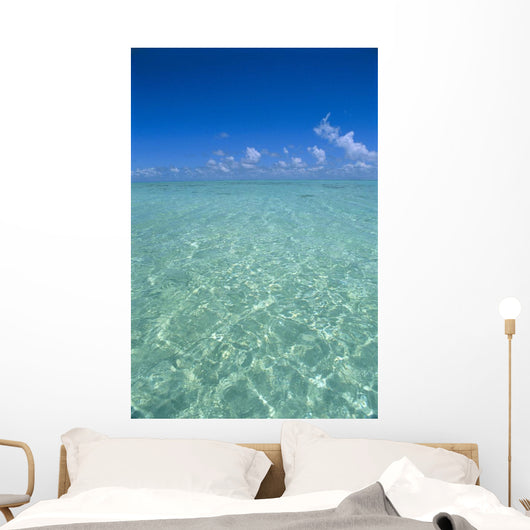 Clear Turquoise Ocean Water, Blue Sky Wall Mural