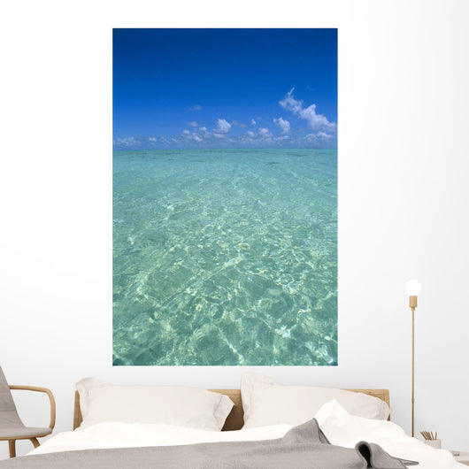 Clear Turquoise Ocean Water, Blue Sky Wall Mural