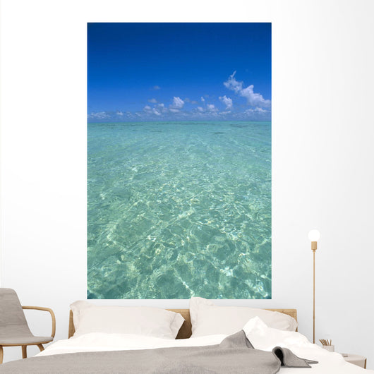 Clear Turquoise Ocean Water, Blue Sky Wall Mural