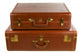Vintage Leather Suitcases against Wall Mural