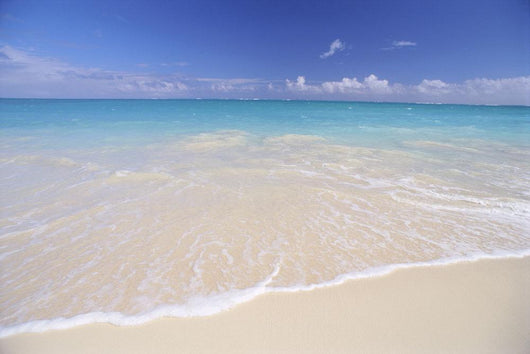 Hawaii, Beautiful White Sand Beach With Turquoise Water, Blue Sky Wall Mural