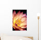 Detailed Image Of Pink Water Lily With Yellow Inside, Extreme Close-Up Wall Mural