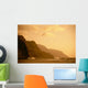 Hawaii, Kauai, Na Pali Coast, Sunset, Orange Hues Wall Mural