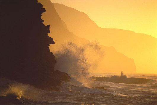 Misty Yellow Sky Wall Mural