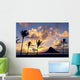Palms On Shore Wall Mural