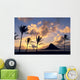 Palms On Shore Wall Mural