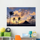 Palms On Shore Wall Mural