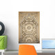 Ornate Stone Carving Wall Mural