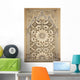 Ornate Stone Carving Wall Mural