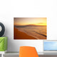 Hawaii, Maui, Hazy Orange Sunset Over Ka'anapali Beach, Gentle Waves Wall Mural