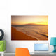 Hawaii, Maui, Hazy Orange Sunset Over Ka'anapali Beach, Gentle Waves Wall Mural