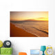 Hawaii, Maui, Hazy Orange Sunset Over Ka'anapali Beach, Gentle Waves Wall Mural