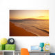 Hawaii, Maui, Hazy Orange Sunset Over Ka'anapali Beach, Gentle Waves Wall Mural
