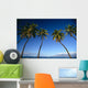 Boats Anchored In Ocean Distant Wall Mural