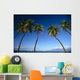 Boats Anchored In Ocean Distant Wall Mural