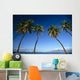 Boats Anchored In Ocean Distant Wall Mural