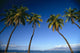 Boats Anchored In Ocean Distant Wall Mural