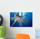 Hawaii, Day Octopus In Midwater, Underside With Sun Shining Through Wall Mural