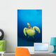 Hawaii, Green Sea Turtle Swims To Surface, View Of Underside Wall Mural
