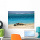 Turquoise Ocean Background Wall Mural