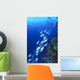 Australia, Schooling Bigeye Trevally, Diver In Background Wall Mural
