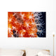 Orange And White Wall Mural
