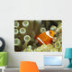 Side View Of A Spinecheek Clownfish, White Striped Wall Mural