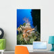 Fiji, Lionfish And Alcyonarian Coral Wall Mural