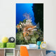 Fiji, Lionfish And Alcyonarian Coral Wall Mural
