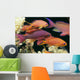 Fiji, Close-Up Side View, One Male And Several Female Lyretail Anthias Wall Mural