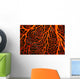 Papua New Guinea, Orange Sea Fan Close-Up Detail Wall Mural