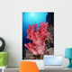 Reef Scene In Blue Ocean With Sunburst Wall Mural