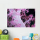 Palau, Alcyonarian Coral Pink Detail, Black Background Wall Mural