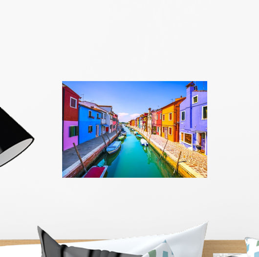 Venice Landmark Burano Island Wall Decal