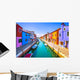 Venice Landmark Burano Island Wall Decal