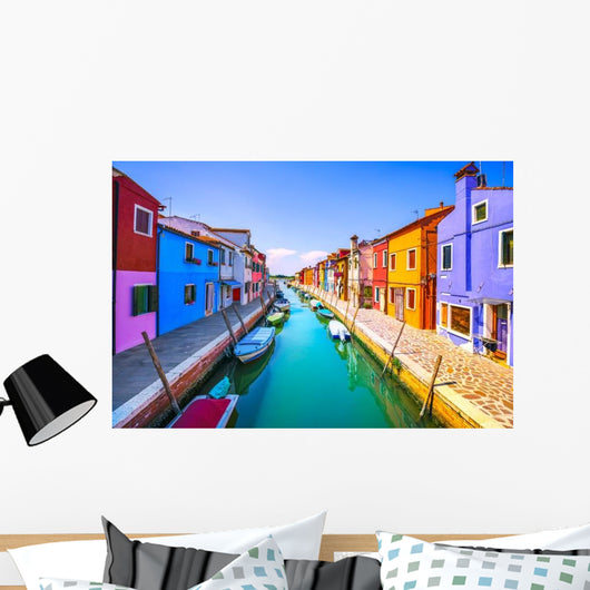 Venice Landmark Burano Island Wall Decal