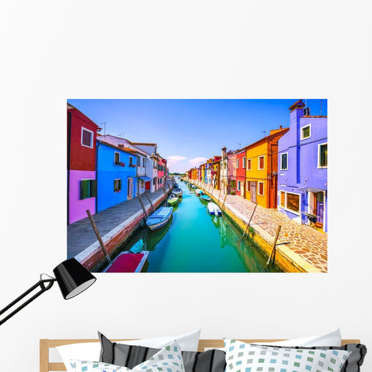 Venice Landmark Burano Island Wall Decal