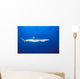 California, Blue Shark Clear Blue Water Near Surface, Side View Wall Mural