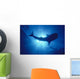 Hawaii, Whale Shark Backlit By Sunburst Silhouette Wall Mural