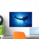 Hawaii, Whale Shark Backlit By Sunburst Silhouette Wall Mural
